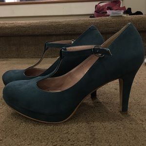 Dark green heels